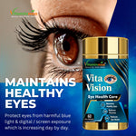 Vitaminnica Vita Vision Capsules - Digital Blue Light Shield & Eye Strain Support, 60 Count