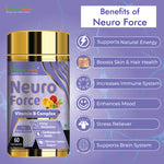 Vitaminnica Neuro Force Capsules - Natural Brain Booster for Focus, Memory & Clarity, 60 Count
