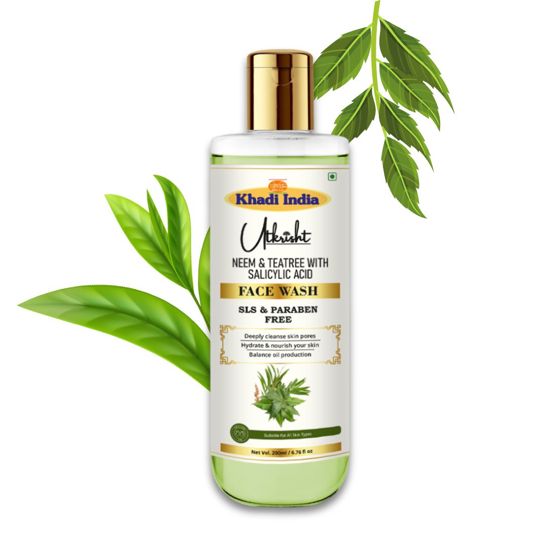 Utkrisht Khadi Natural Neem & Tea Tree Face Wash (200ml)
