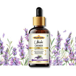 Khadi Lavender Essential Oil | Pure & Natural Lavender Oil for Face, Skin & Aromatherapy | Floral Essential Oil for Relaxation, Calm & Bedtime Routine | 15 ml