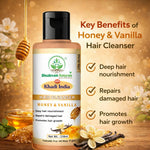 Bhudevam Naturals Khadi Honey & Vanilla Shampoo – Mild, Nourishing Care for Daily Use- 210ML