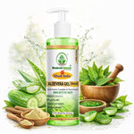 Bhudevam Naturals Khadi Pure Aloe Vera Gel | Lightweight Non-Sticky  green Gel for Skin Hydration, Acne Control, Hair Care & Skin Brightening- 500GM