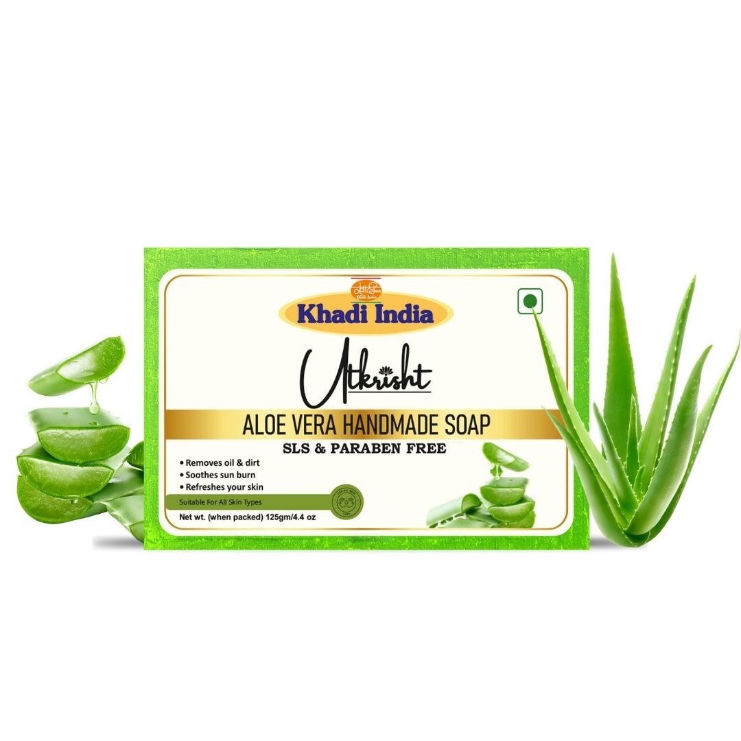Utkrisht Khadi Aloe Vera Soap (125g)