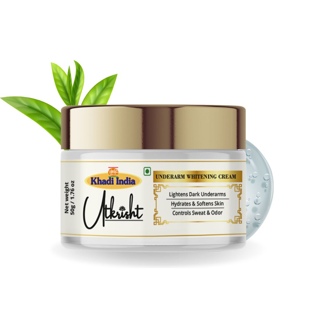 Khadi Essentials Underarm Whitening & Brightening Cream (50g) | Reduces Dark Spots, Odour & Uneven Tone