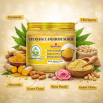 Bhudevam Naturals Khadi Ubtan Face & Body Scrub for Tan Removal – Herbal Exfoliating Scrub for Brightening & Skin Polishing- 150GM