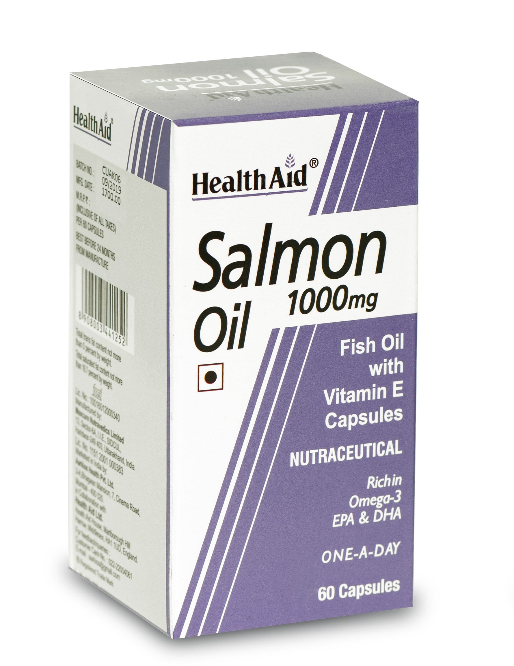 HealthAid Salmon Oil 1000mg Capsule - 60 Capsule