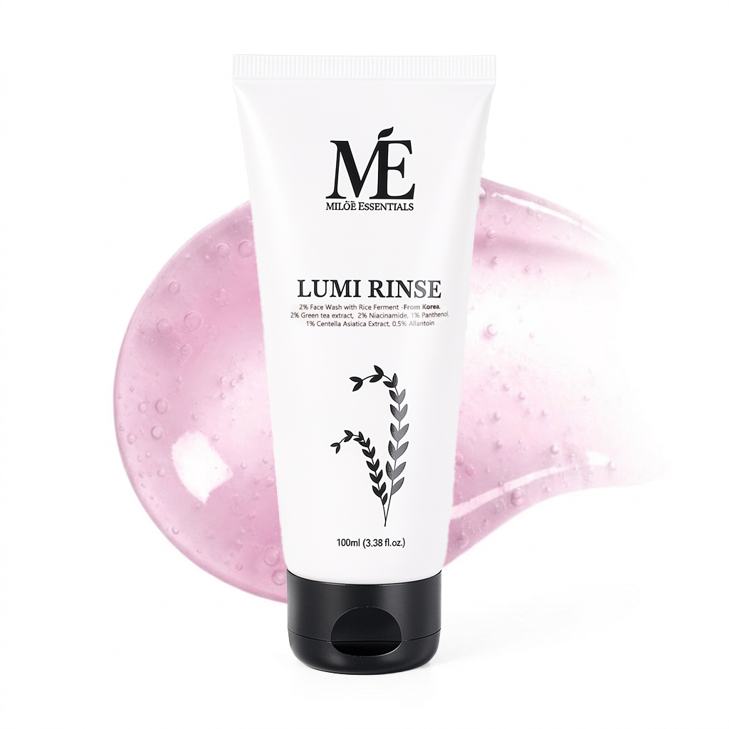 Lumi Rinse Face Wash – Soothing Cleanser with Rice Ferment & Centella Asiatica