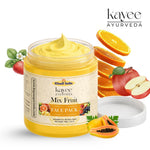 Kayee Ayurveda Mix Fruit Face Pack for Glowing Skin | Herbal Fruit Facial Mask for Normal, Dry, Oily & Combination Skin | Helps Cleanse Surface Impurities, Excess Oil & Buildup While Supporting a Fresh & Radiant-Looking Complexion