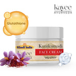 Kayee Ayurveda Kumkumadi Face Cream, Ayurvedic-Inspired Facial Moisturizer for Soft, Smooth & Radiant-Looking Skin, Helps Improve the Appearance of Dullness, Uneven Tone & Dryness, Daily Face Care | 50 g