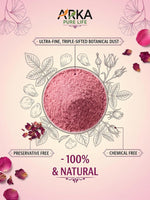 Arka Pure Life Natural Rose Petal Powder – Herbal Face & Skin Care Powder for Refreshing, Soothing & Healthy-Looking Skin – 200g