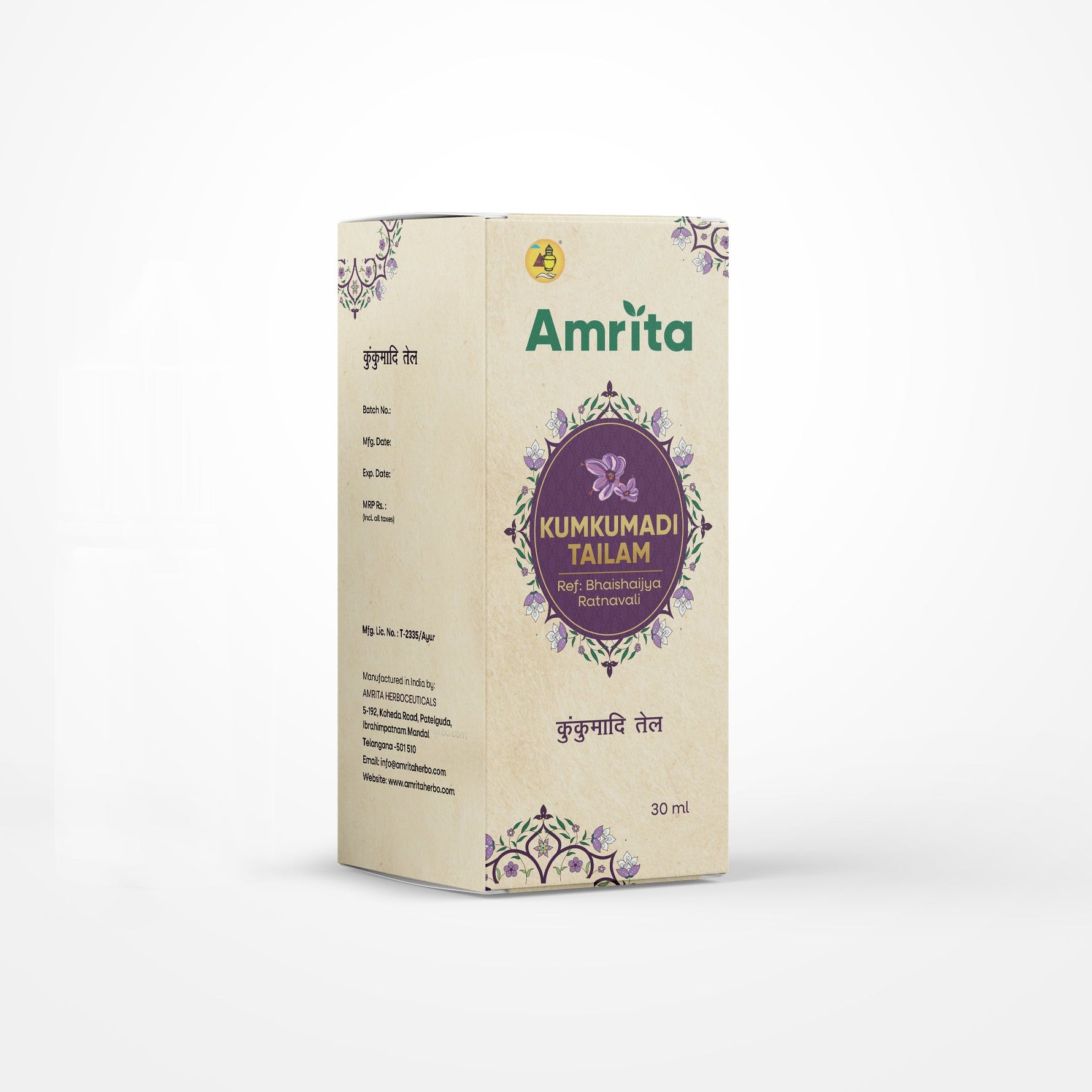 Amrita Kumkumadi Tailam - 30ml