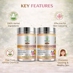 Bhudevam Naturals Khadi Rose & Orange Face Pack for Skin Brightening & Glow- 100GM (Pack of 2)