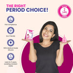 MildCares Menstrual Cup Kit for Women – Includes Menstrual Cup Wash (100 ml), Period Pain Relief Roll-On (10 ml), and Gynocup Wipes – Safe, Easy-to-Use, Comfortable, Eco-Friendly – (White)