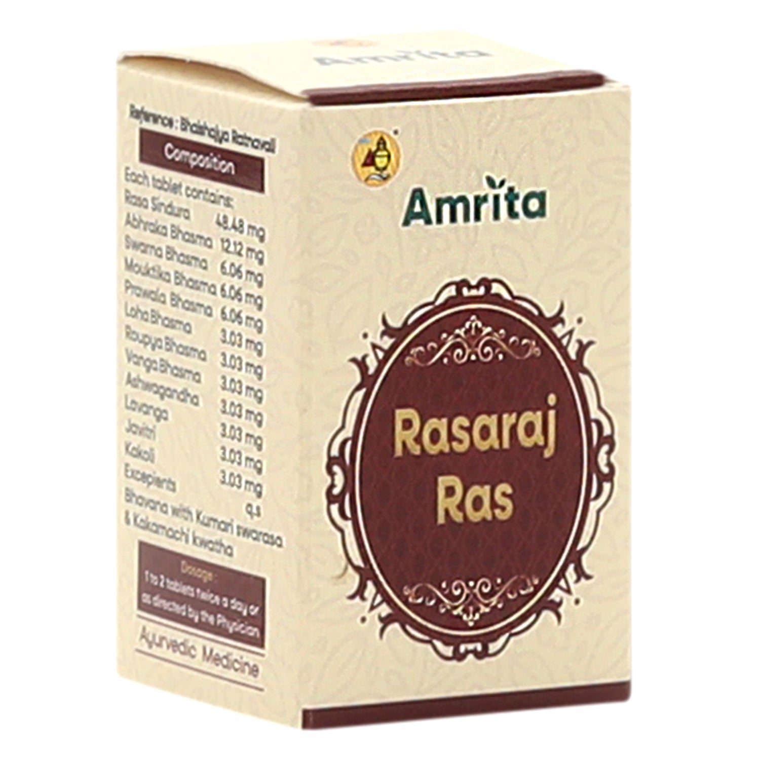 Amrita Rasaraj Ras Tablet - 10 Tablets