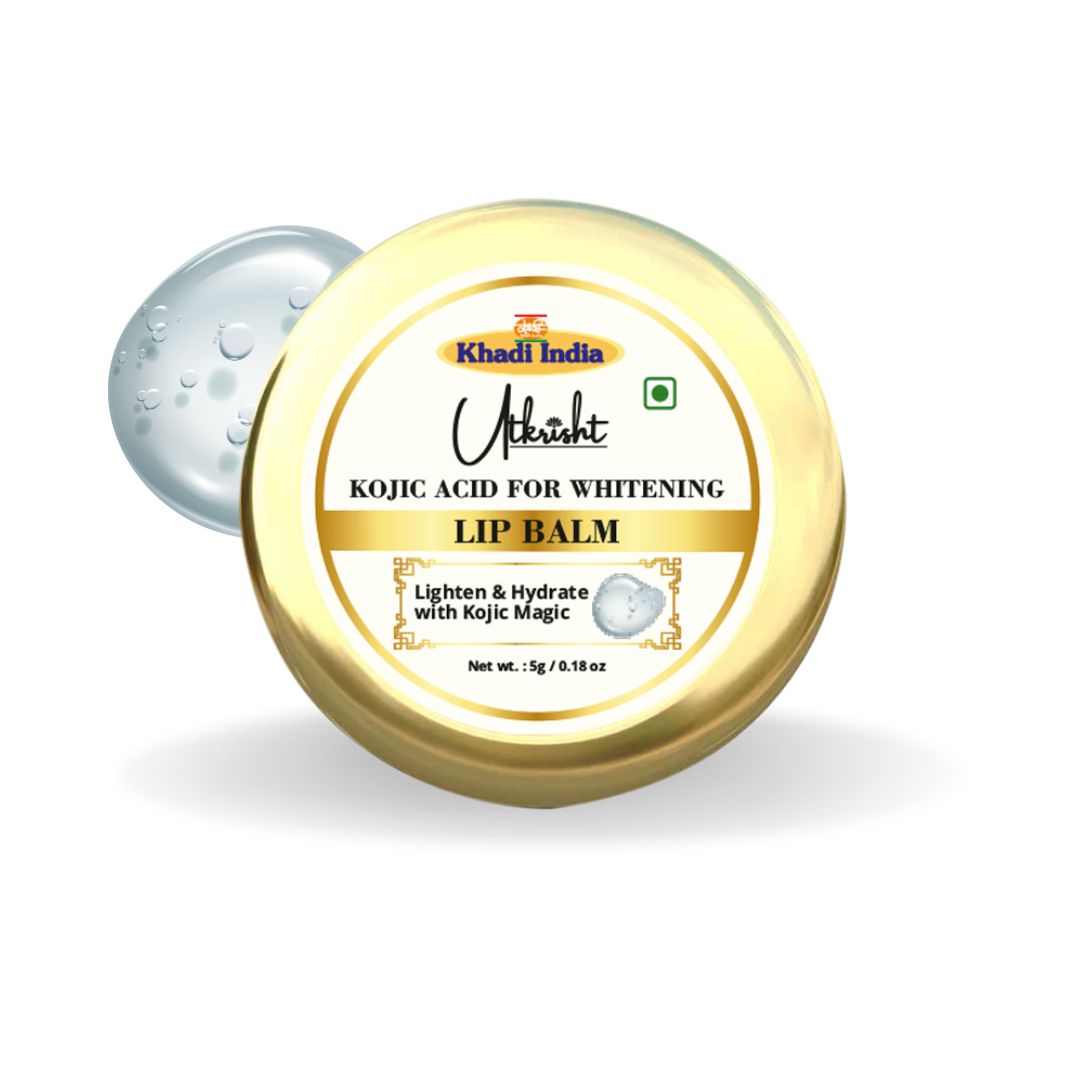 Khadi Kojic Lip Balm for Dark & Dry Lips | Moisturizing Lip Care | Helps Improve the Appearance of Uneven Lip Tone & Chapping | 5 gm