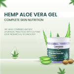 Cannarma Hemp Aloe Vera Gel | For Face, Hair, Skin Moisturizer | Hydrates and Soothes | With Vitamin E - 100gm