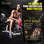 Vitaminnica Vita Gold Whey Protein Blend - Irish Chocolate Powder, 900g, 30 Servings