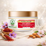 Bhudevam Naturals Khadi Milk & Saffron Hand Cream – Deep Moisturizing & Skin Brightening Hand Care Cream- 50GM