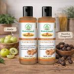 Bhudevam Naturals Khadi Satritha Hair Cleanser – Natural Care for Thick & Healthy Hair- 420ML (Pack of 2)
