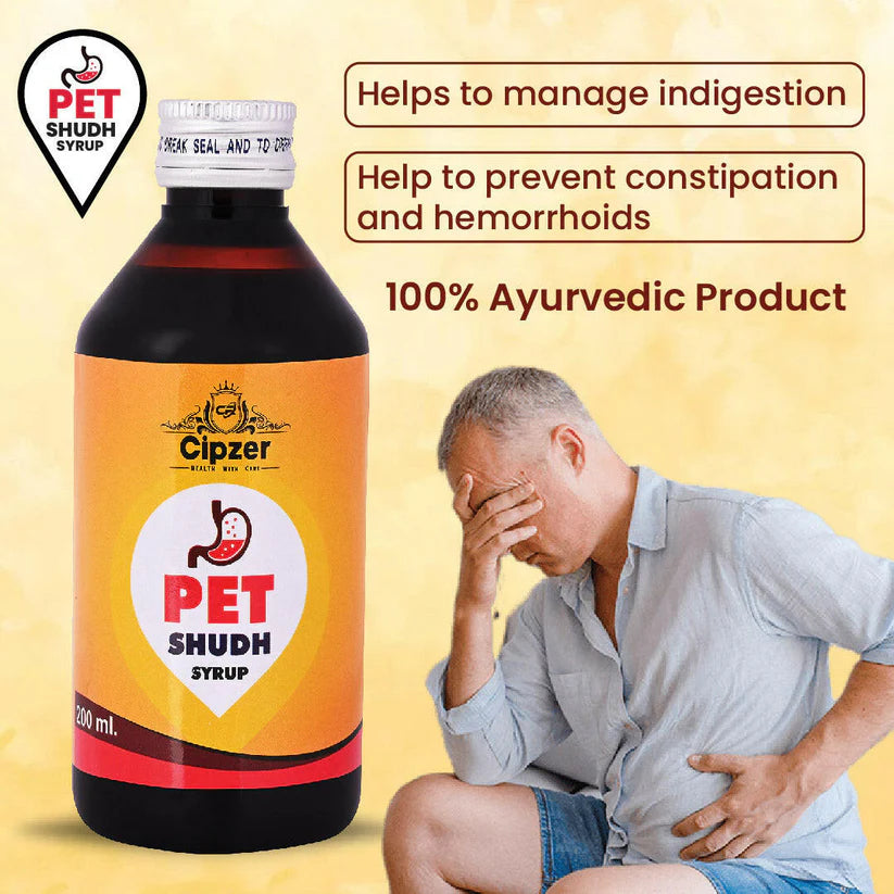 Cipzer Pet Shudh Syrup - 200ml | Beneficial for the Overall Digestive System Syrup