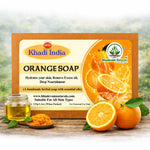 Bhudevam Naturals Khadi Orange Soap with Vitamin C – Skin Brightening & Refreshing Bath Bar- 500GM (Pack of 4)