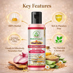 Bhudevam Naturals Khadi Red Onion Hair Conditioner For Smooth & Shiny Hair- 210ML