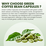 Raskam Green Coffee Bean 800 mg -60 Capsules with 50% CGA- Burns Extra Fat & Boosts Metabolism