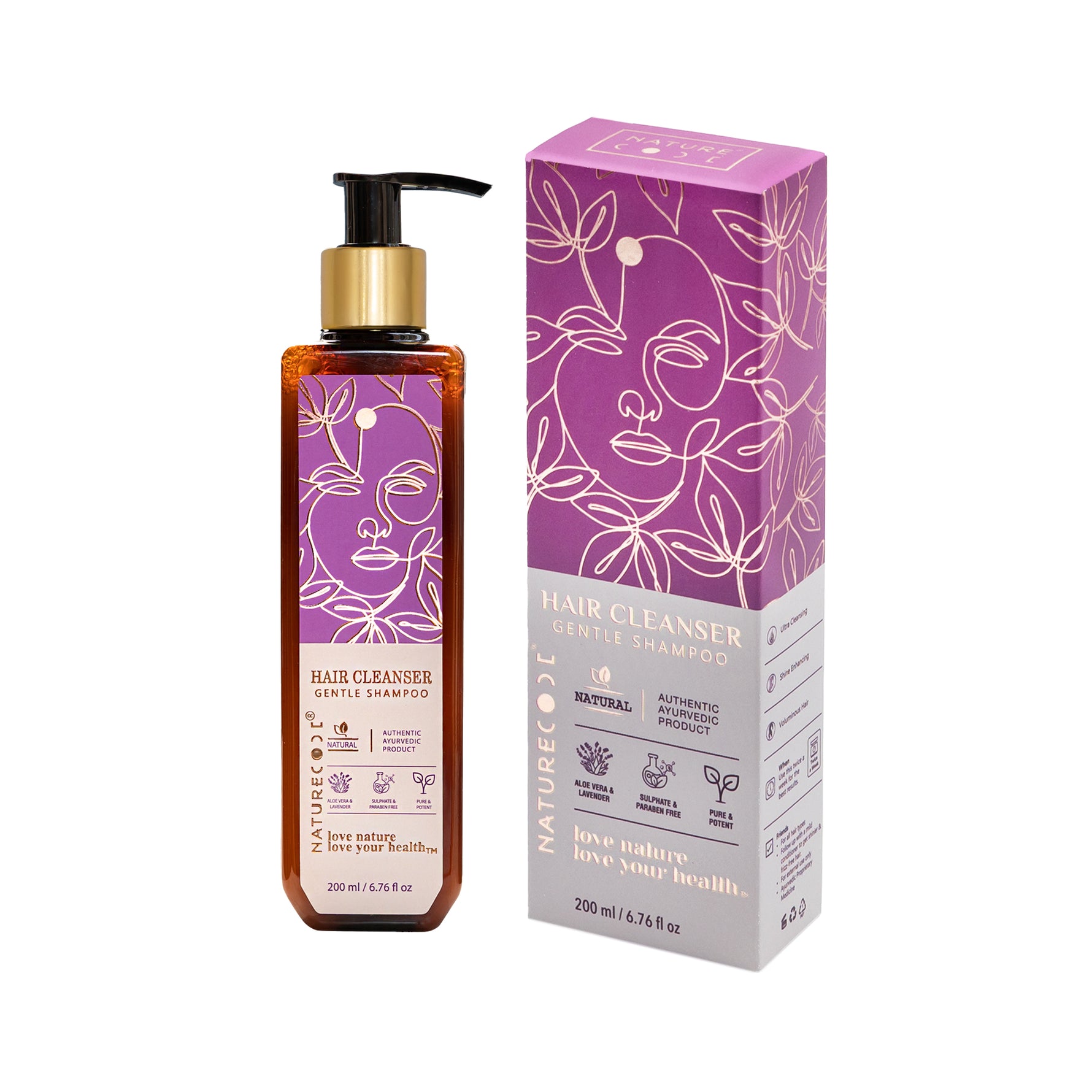 Nature Code Hair Cleanser Gentle Shampoo - 200ml