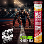 Vitaminnica Hydro Kick Effervescent Tablets - Electrolyte Hydration & Energy Boost, 20 Count