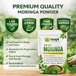 MAPL Moringa Leaves Powder | Ayurvedic Superfood | Boosts Immunity, Energy, Digestion & Detox | 100% Pure Natural | 200 gm