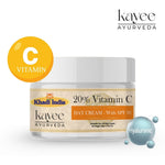 Kayee Ayurveda Vitamin C Day Cream 20% with SPF 30 for Face, Brightening Facial Moisturizer for Dull Skin, Helps Support Radiant-Looking Skin & Even-Looking Tone, Daily Sun Protection Cream | 50 g