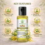 Bhudevam Naturals Khadi Extra Virgin Cold Pressed Olive Oil – Pure Natural Oil for Skin & Hair Care- 100ML