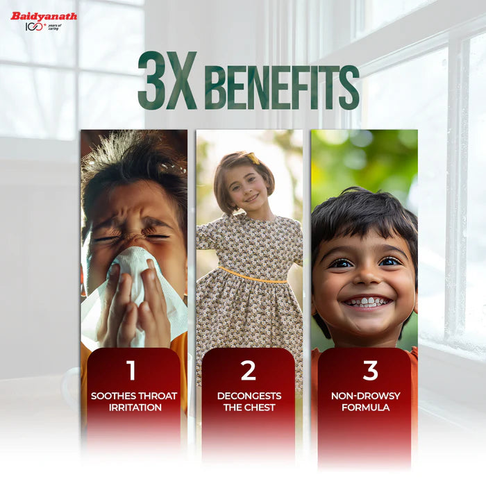 Baidyanath Kasamrit Herbal Cough Syrup - 200ml