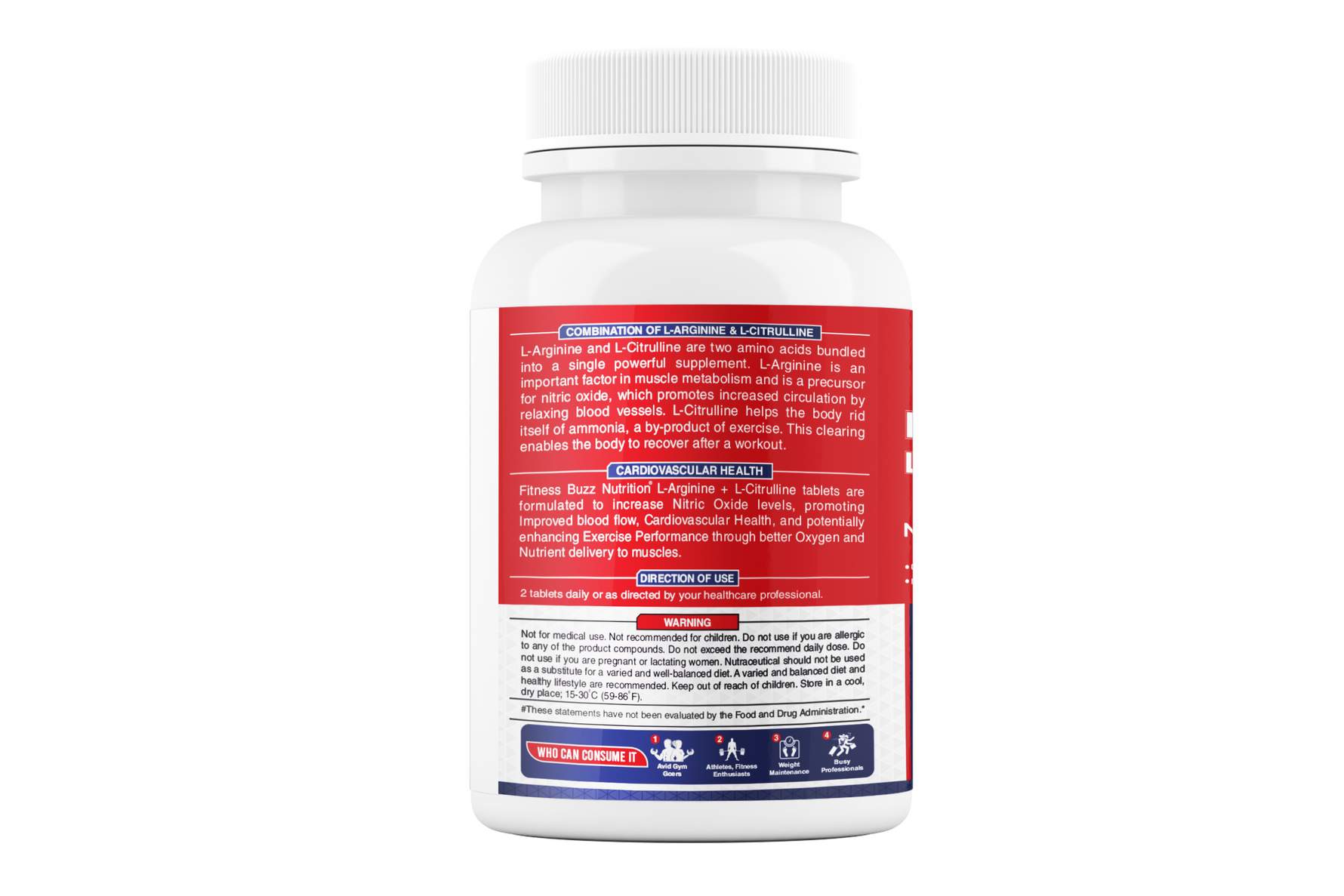 FB Nutrition L-Arginine + L-Citrulline Tablet - 60 Tablets