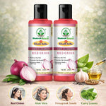 Bhudevam Naturals Khadi Red Onion Hair Shampoo – Anti-Hair Fall & Strengthening Formula- 420ML (Pack of 2)