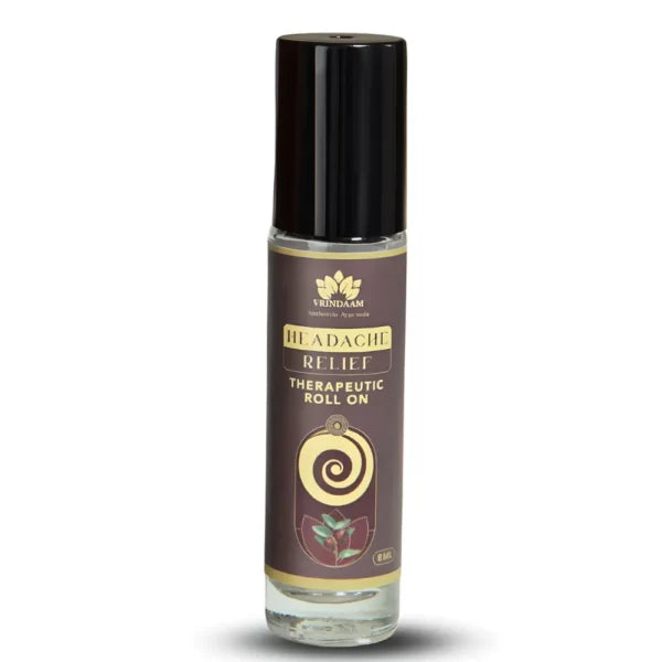 Vrindaam Headache Relief Aromatic & Therapeutic Oil Roll On - 8ml