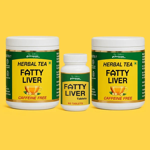 Arogyam Liver Wellness Combo – Ayurvedic Support for Liver & Digestive Wellness – 2 Herbal Tea Packs + 60 Tablets