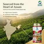 Organic Wellness Kadak Chai - CTC | Extra Strong Assam Tea | Black Tea | Kadak Chai Patti | Loose Tea - 100 gm Tin Pack
