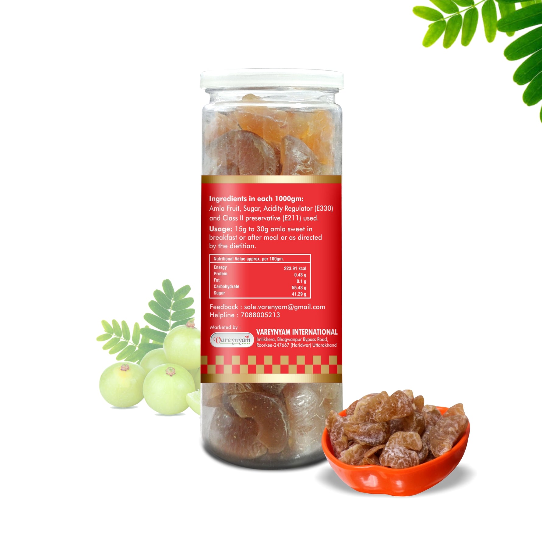 Amla Sweet Candy 200gm (Pack of 2)– Sweet & Tangy Indian Gooseberry Snack Digestive Wellness.
