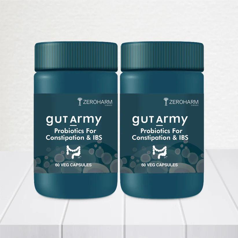 Zeroharm Gut Army Constipation IBS Capsules - 60 Capsules