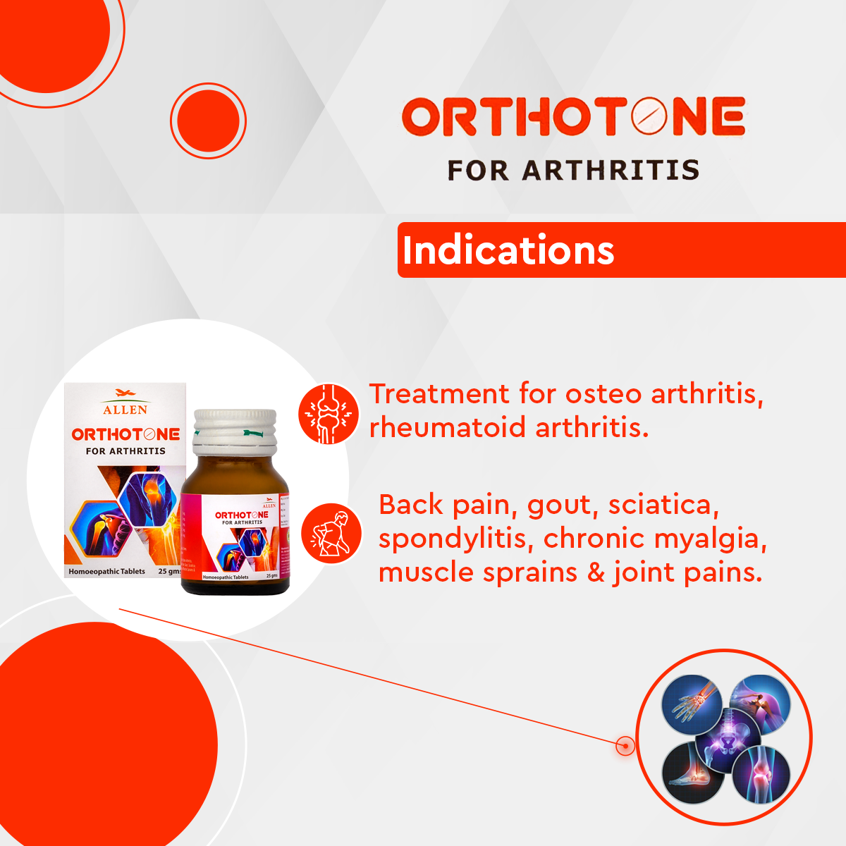 Allen Orthotone Tablet - 25gm - Pack of 2