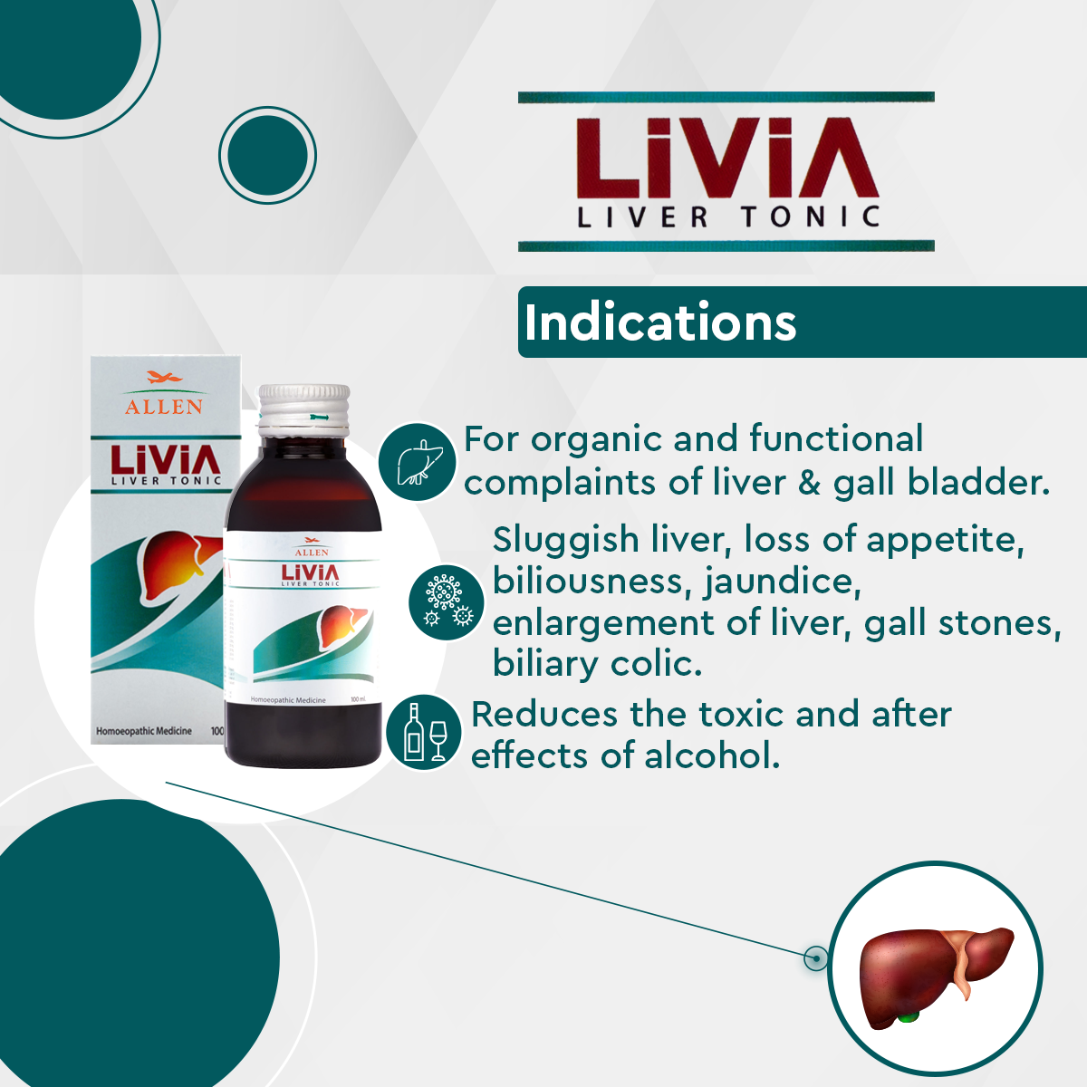 Allen Livia Liver Tonic - 200ml - Pack of 2