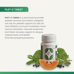 Charak Plat-C Tablets - High-Potency Carica Papaya Leaf Extract for Platelet Support