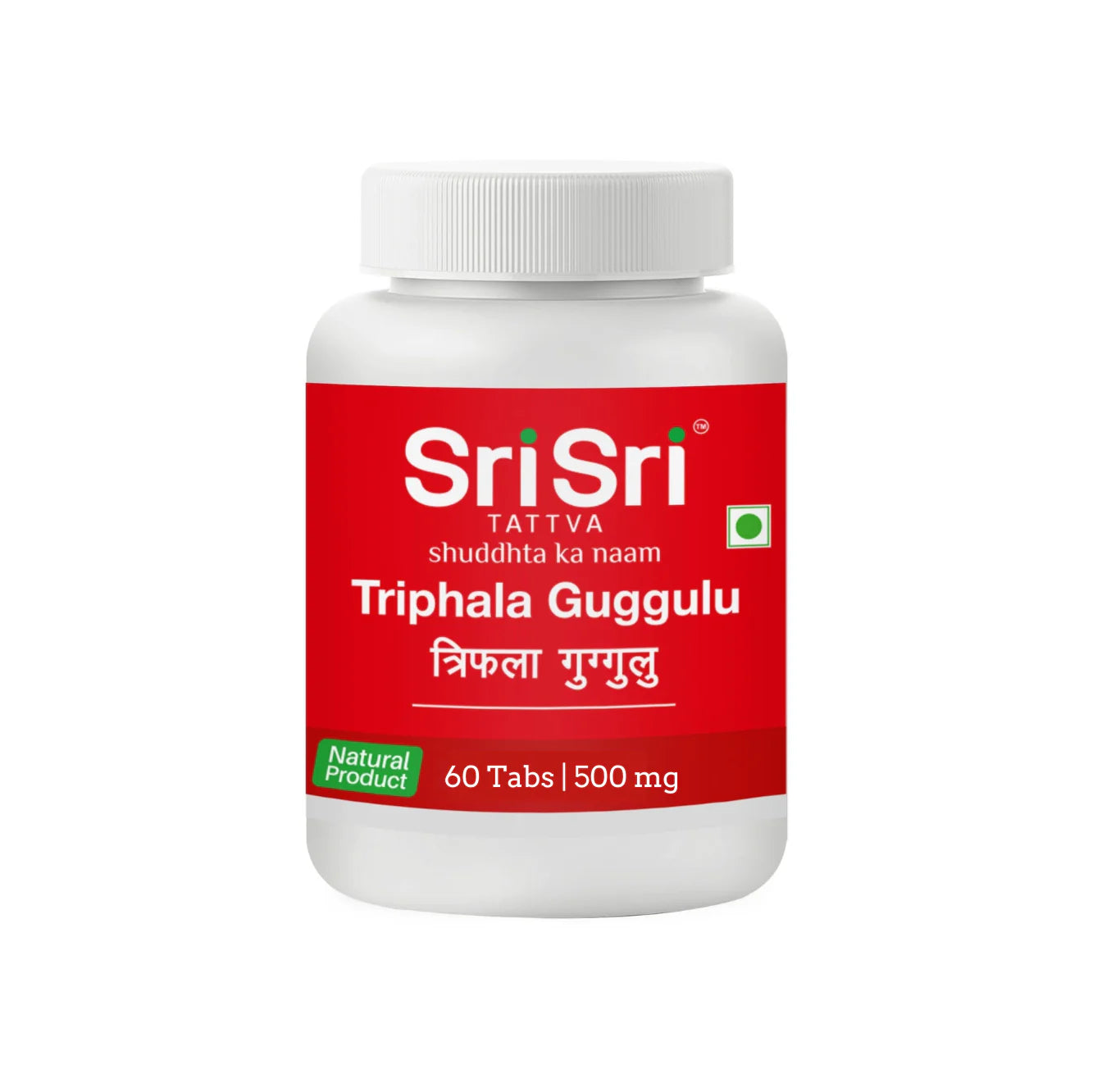 Sri Sri Tattvaa Triphala Guggulu 500 mg Tablets, 60 Tabs