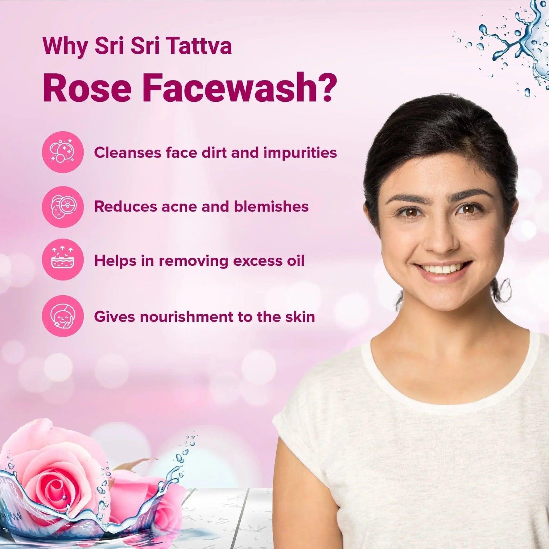 Sri Sri Tattva Rose Face Wash
