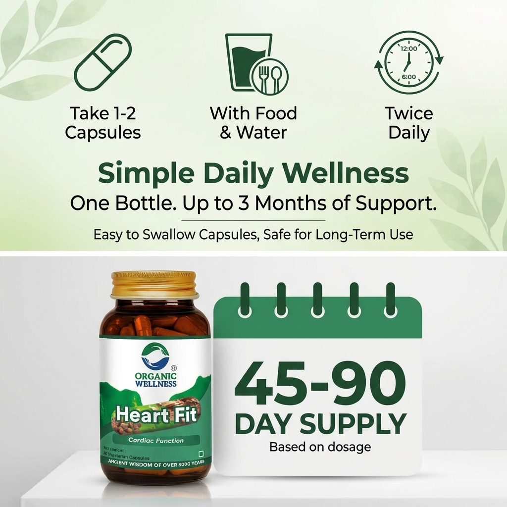 Organic Wellness Heart-Fit Capsules - 90 Capsules