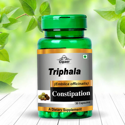 Cipzer Triphala Capsule - 30 Capsules | Natural Colon Cleanser, Digestive Health, Detox & Immunity Support