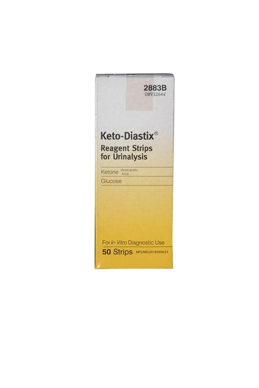 Bayers Keto-Diastix Reagent Strips for Urinalysis- 50 Each