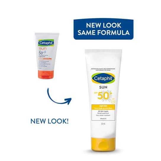 Cetaphil Sun Light High Protection Sunscreen Gel | SPF 50+ Sensitive Skin - 50ml