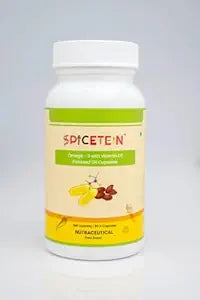 Spicetein Veg Omega 3 with Vitamin D3 Flaxseed Oil Capsule (60 Each)